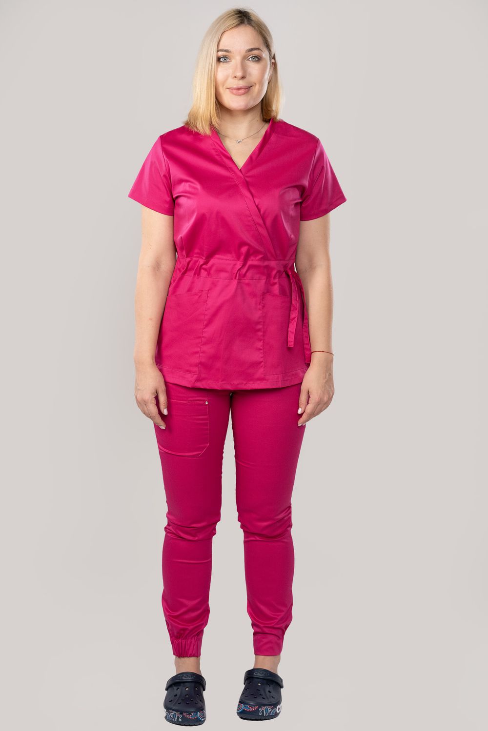 Костюм медицинский женский 386 МАЛИНОВЫЙ