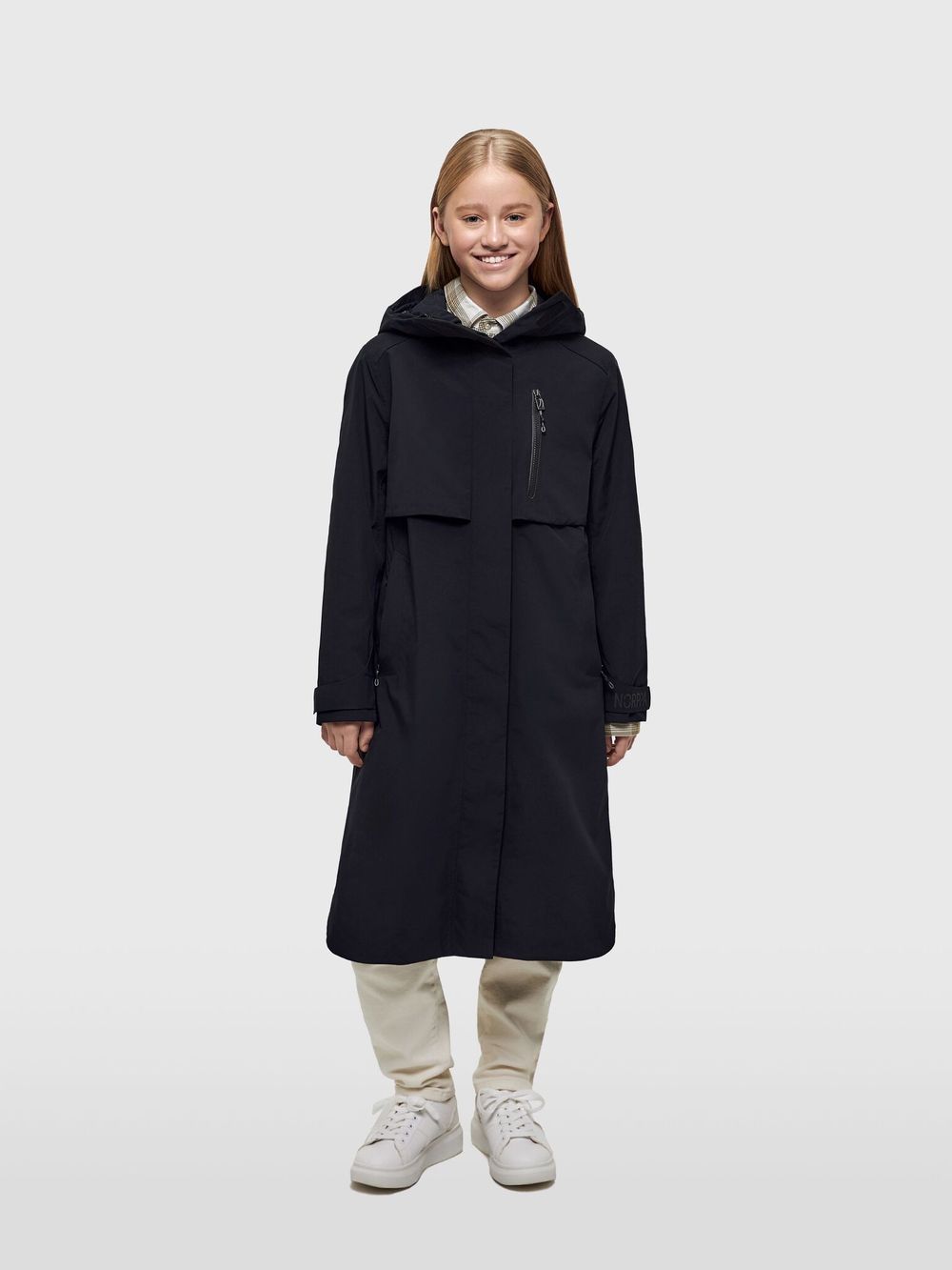 Плащ для девушки Kinerma чёрный