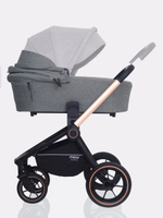 Коляска детская MOWBaby "ZOOM"PU (3в1) RA087 Silver Grey