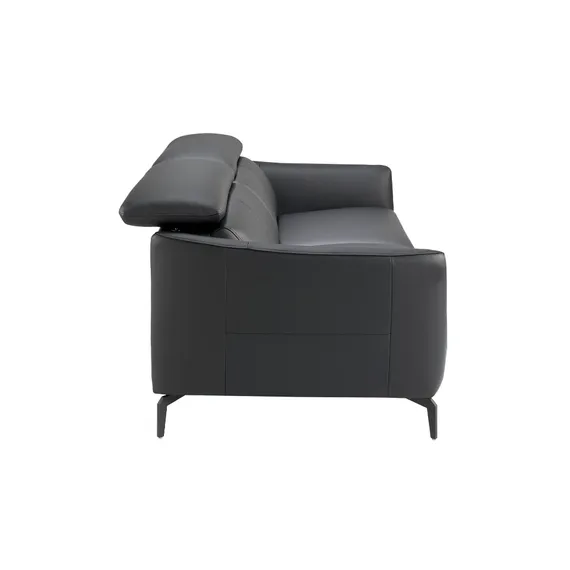 Диван 3-х местный 6059/5359-3P черный кожаный