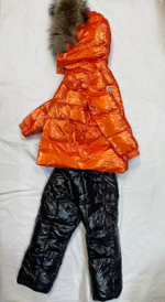 Пуховой костюм для детей Moncler Orange