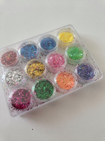 Набор глиттера в баночках "Кружочки"