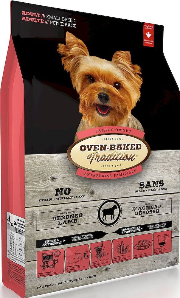 Oven Baked Tradition Adult Dog Small Breeds корм для собак мелких пород со свежим Ягненком 1кг