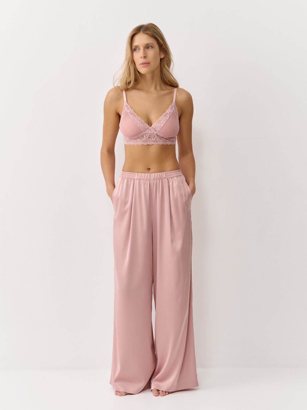 Комплект в пижамном стиле "Пыльная роза" женский