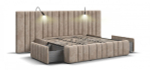 Кровать BOSS INFINITY 180*200 велюр Alkantara пепел