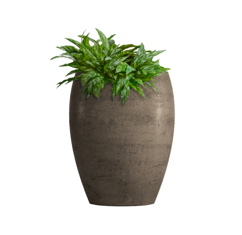 Кашпо, коллекция КОНКРИТ, форма ОВАЛ