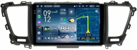 Магнитола для KIA Carnival 3 2014-2020 (большая рамка) - Teyes CC4-PRO монитор 9.5" 2K QLED на Android 13, Snapdragon 778G, AI, CarPlay, DSP, 4G SIM-слот
