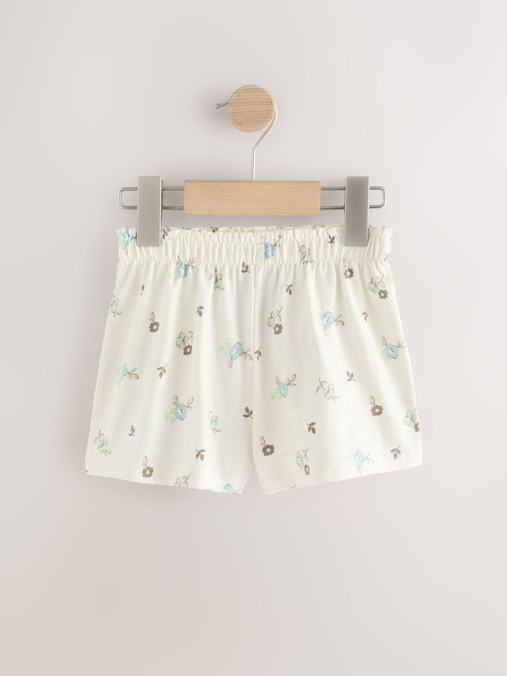 Шорты хлопковые для девочки Next AG9-945, 4 шт., Салатовый, Голубой, Молочный