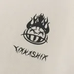 Футболка Ymkashix Hellcome logo кремовая