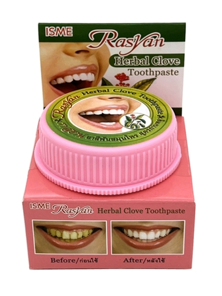 Концентрированная растительная зубная паста с гвоздикой без фтора Herbal Clove Toothpaste, ТМ Rasyan