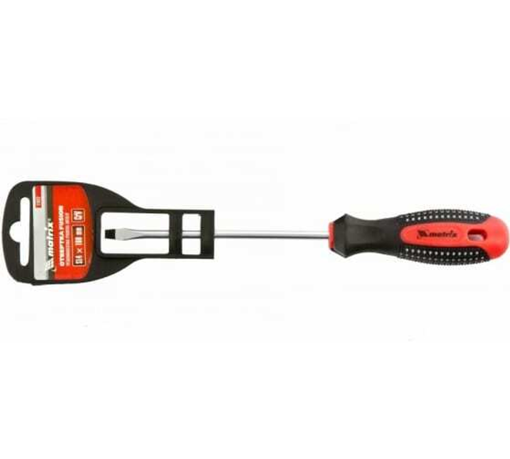 ОТВЕРТКА MATRIX FUSION, SL4,0Х100ММ CRV, 3-Х КОМП/РУК 11412