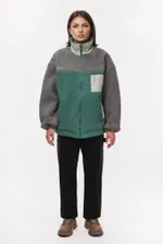 Купить Куртка Ymkashix Furry HTF серая/изумрудная Куртка Ymkashix Furry HTF серая/изумрудная