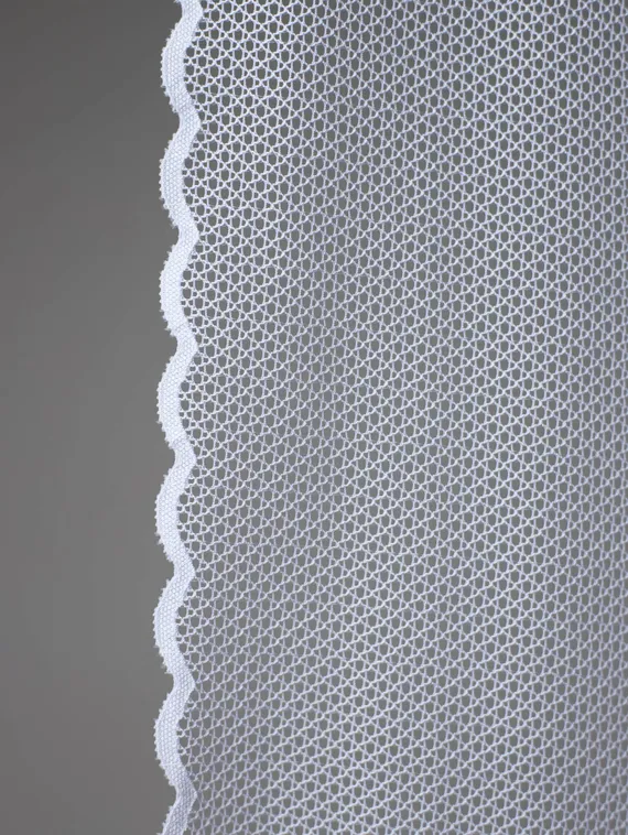 03-188 Кружево эластичное 22 см, белый 001