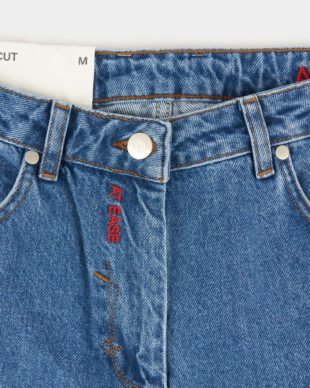 Джинсы женские прямые синего цвета Woman Jeans Straight Dark Blue