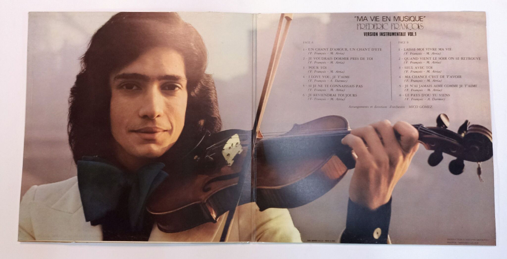 Винтажная виниловая пластинка LP Frederic Francois* Ma Vie En Musique Version Instrumentale Vol. 1 (France 1973)