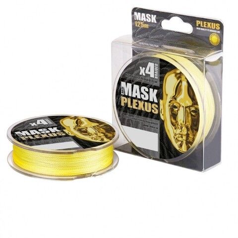 Шнур плетеный Akkoi Mask Plexus 0,40мм 150м Yellow MPY/150-0,40