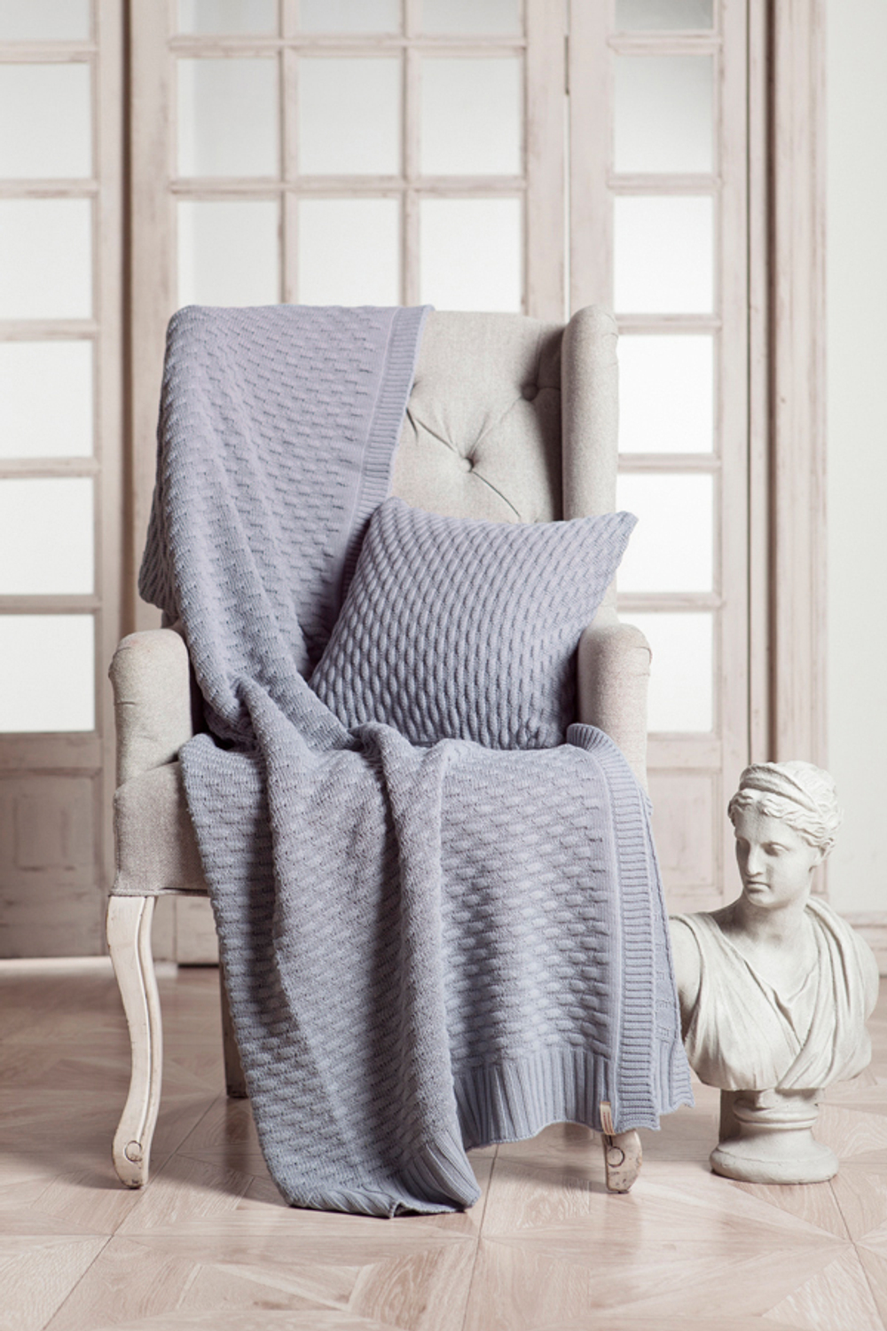 Наволочка декоративная 40х40 Luxberry Lux 43 серая Португалия