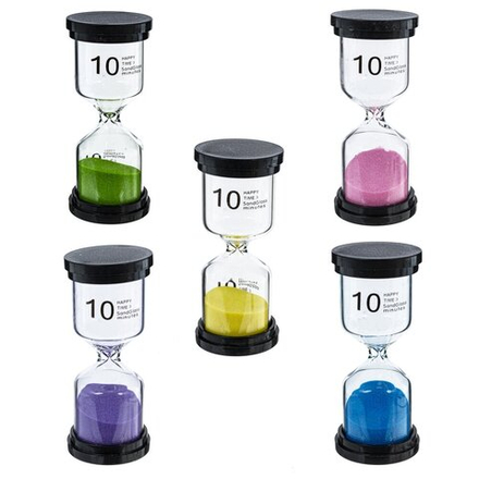 GAEM Часы песочные (10 мин.), L4,5 W4,5 H10,5 см, 5в.