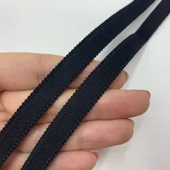 Резинка бретелечная черная 10 мм, 612/10