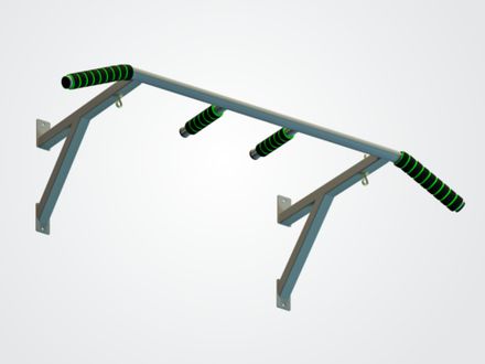 Турник настенный Лайт цв. белый Серый