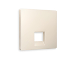 AP3320 Лицевая панель ALFA (Бежевый матовый) для компьютерной/телефонной розетки RJ-45/RJ-11 QUANT