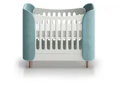 Кроватка KIDI Soft mini cпальное место 60*120 см (бирюзовый)