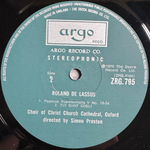Roland de Lassus (Англия 1977г.)