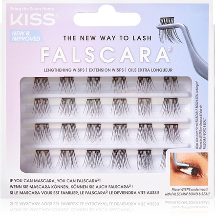 KISS Falscara Wisp - Связанные ресницы-клейкие пучки Lengthening Wisps, 24 szt.