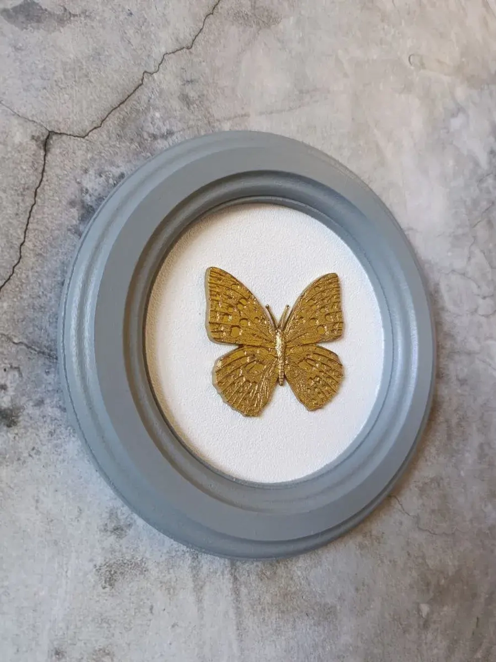 Панно 18 см. насекомые на стену для интерьера Бабочка