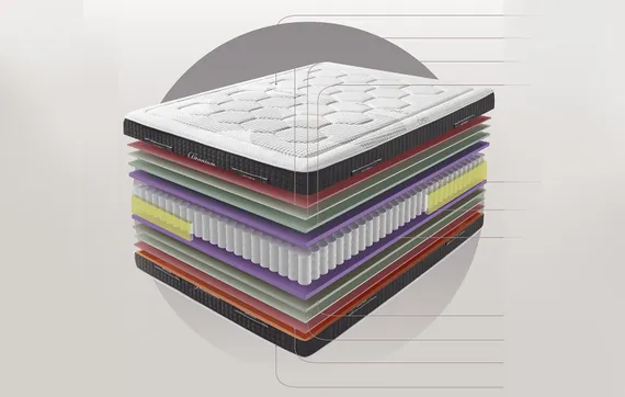 Ортопедический матрас Titanium 180х200 см, средняя жесткость