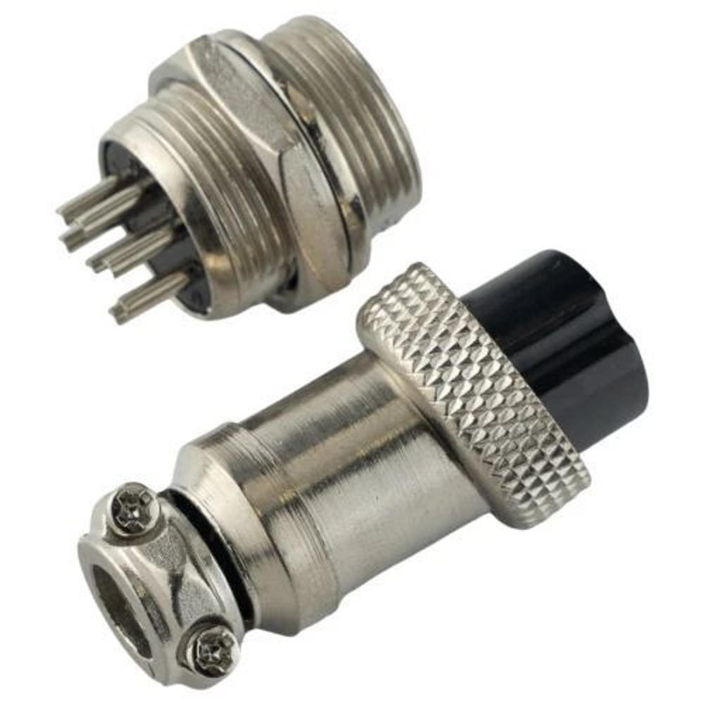 Авиационный разъем GX16 7Pin (штекер+гнездо)