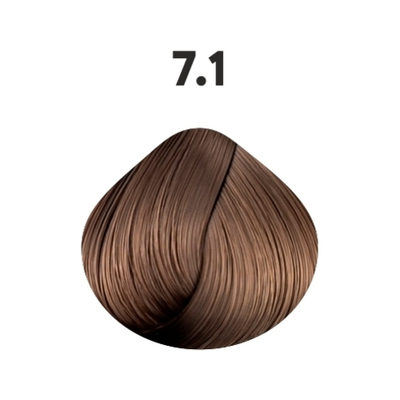 7.1 крем-краска KAARAL AAA Color Collection пепельный блондин - 100 мл.