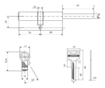 Цилиндр Апекс со штоком SM-105(30S/75)-S/65-NI