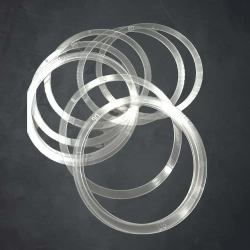 Термокольцо прозрачное для натяжного потолка диаметр 90мм 10 шт