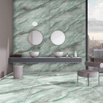 Глазурованный керамогранит End Cleto Green 60x120 см 1.44 м² полированный цвет зеленый