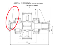 КДМ204 43.00.011 Вал
