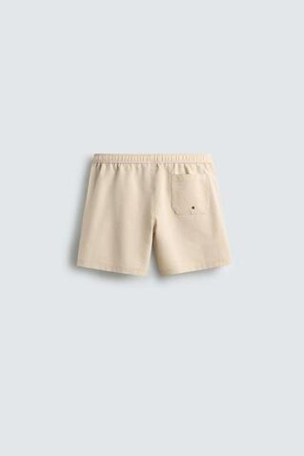 ZARA ДЛИННЫЕ ПЛАВКИ ИЗ ЖАТОЙ ТКАНИ, КАМЕННЫЙ