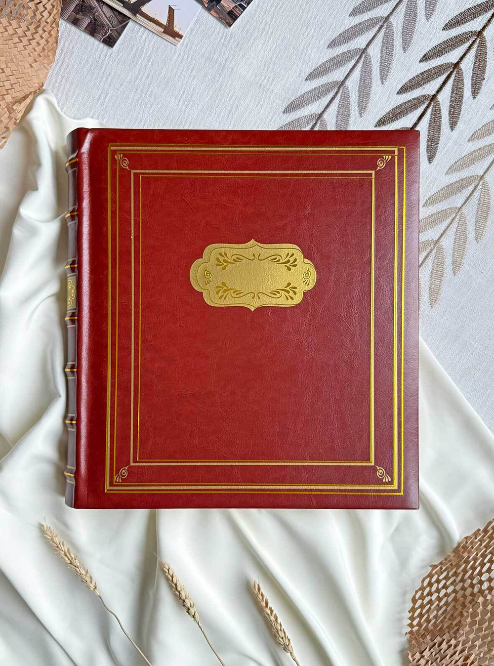 Фотоальбом Делюкс 29х32 см, пергам. листы, книж. переплет family foliant "семейный фолиант"