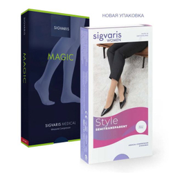 Компрессионные колготки Sigvaris Style Semitransparent (Magic), класс компрессии 1, серия MG1, закрытый мысок