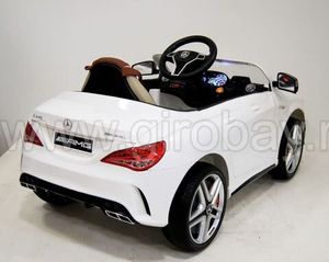 Детский электромобиль River Toys Mercedes-Benz CLA45 белый