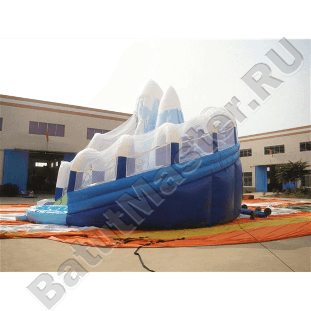 Коммерческий надувной батут «Ледяная гора», 12,5×11,5×9 м