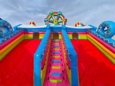 Коммерческий надувной батут «Парк развлечений 2» 12*8*7 м