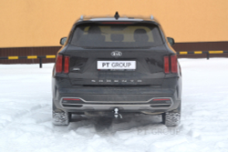 Фаркоп PT GROUP/ съёмный квадрат/ для HYUNDAI Santa Fe 2021-/ KIA Sorento 2021-(паспорт и сертификат в комплекте)(без электрики) арт.HSF-21-991122.00