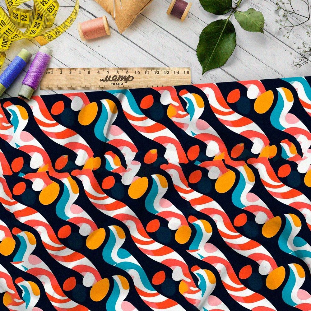 Ткань премиум атлас мелодичные оттенки