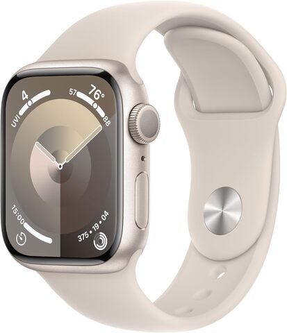 Умные часы Apple Watch Series 9 45 мм из алюминия цвета «сияющая звезда», спортивный ремешок «сияющая звезда» (M/L)