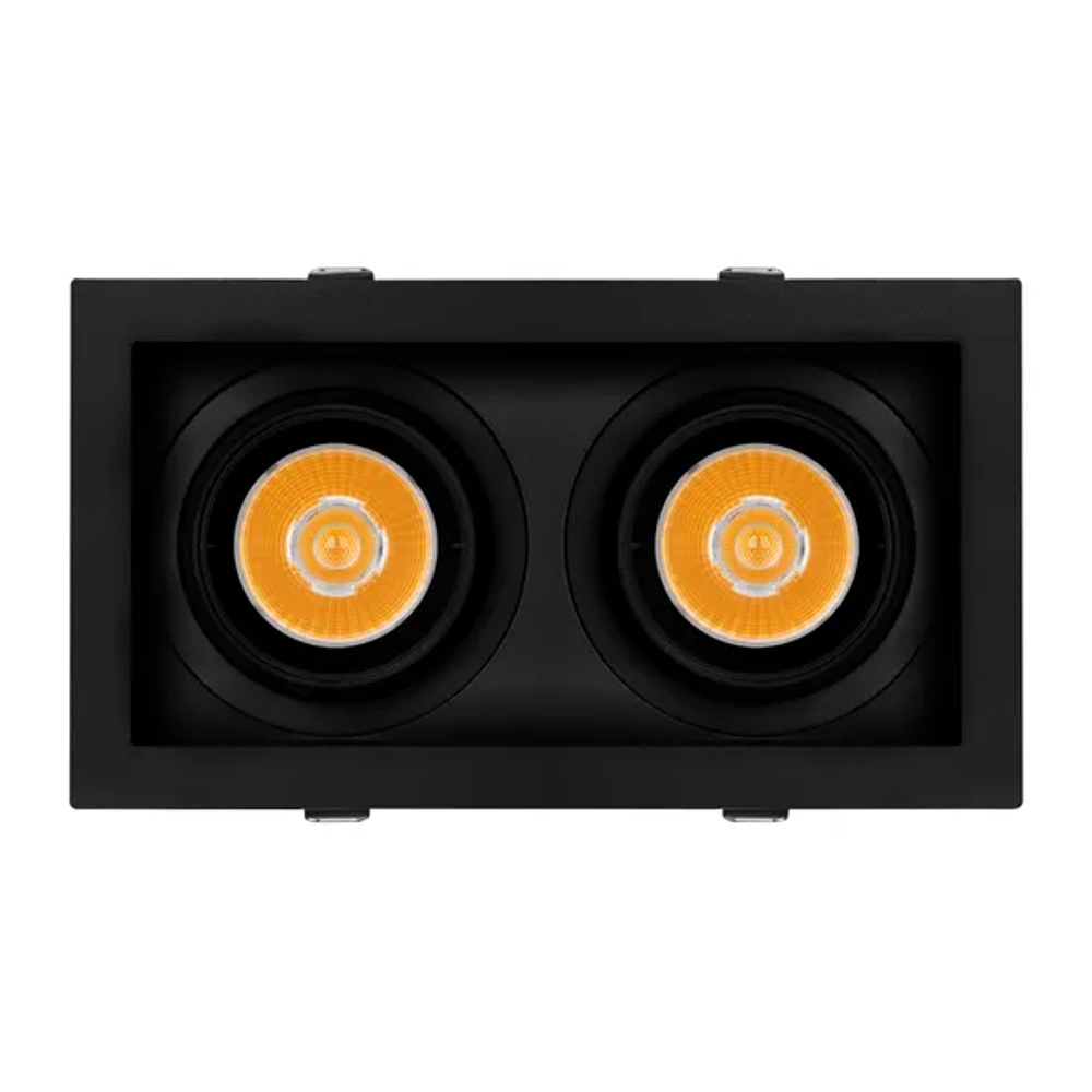 Светильник MS-VORTEX-BUILT-S210x117-2x20W Warm3000 (BK-BK, 20 deg, 230V) (Arlight, IP20 Металл, 5 лет) 058442