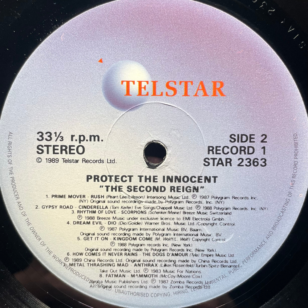 Сборник Protect The Innocent - 30 Metal Monsters 2LP (Англия 1989г.)