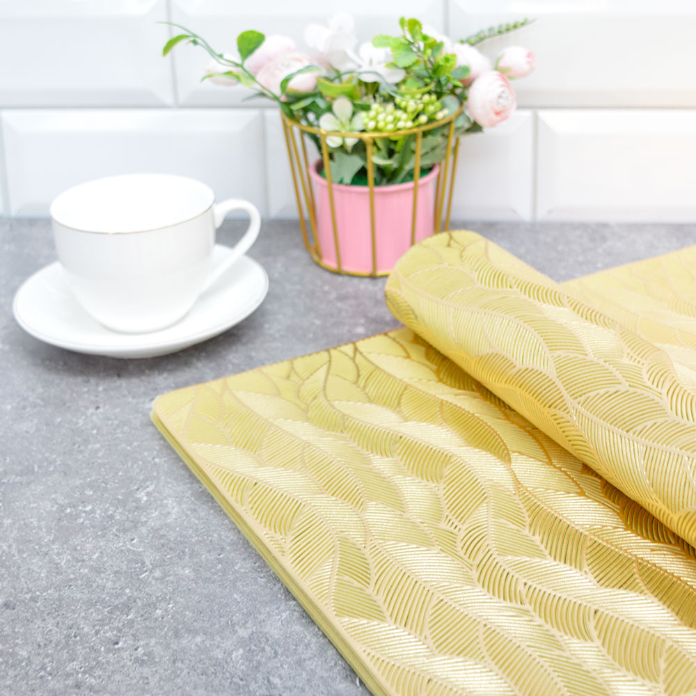 Салфетка подстановочная 30*45см MONICA Iv6A2166, золото (12шт/уп)