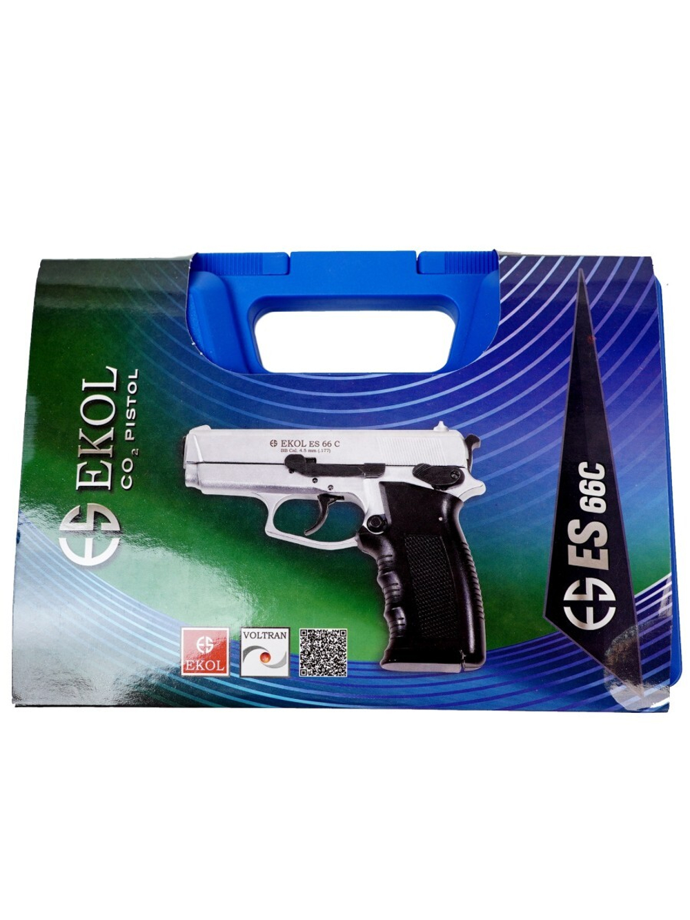 Пистолет пневматический EKOL ES 66 C Black (металл) 4,5 мм