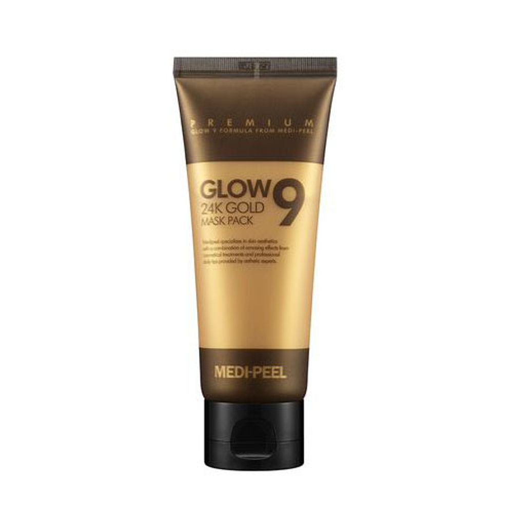 MEDI-PEEL Маска-плёнка с золотом Glow9 24K Gold Mask Pack 100 мл. ( Срок годности до 26.09.2022 )